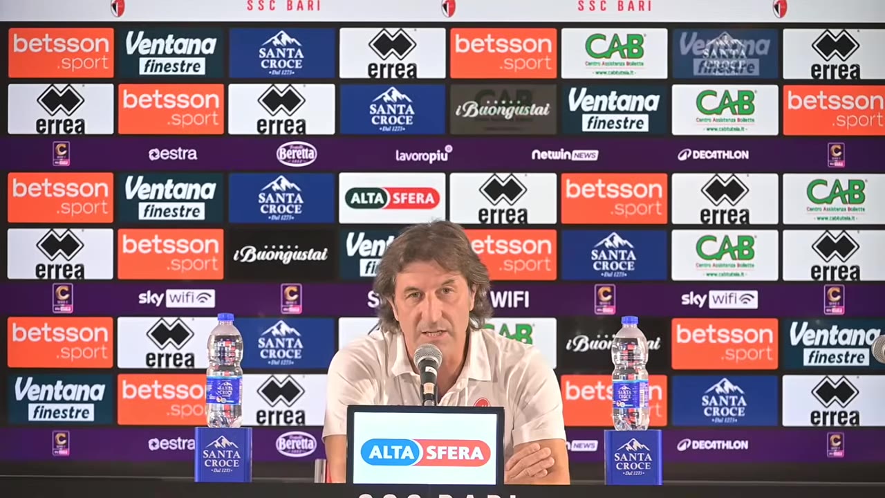 Bari-Cavese | La conferenza stampa pre gara di mister Massimo Rastelli
