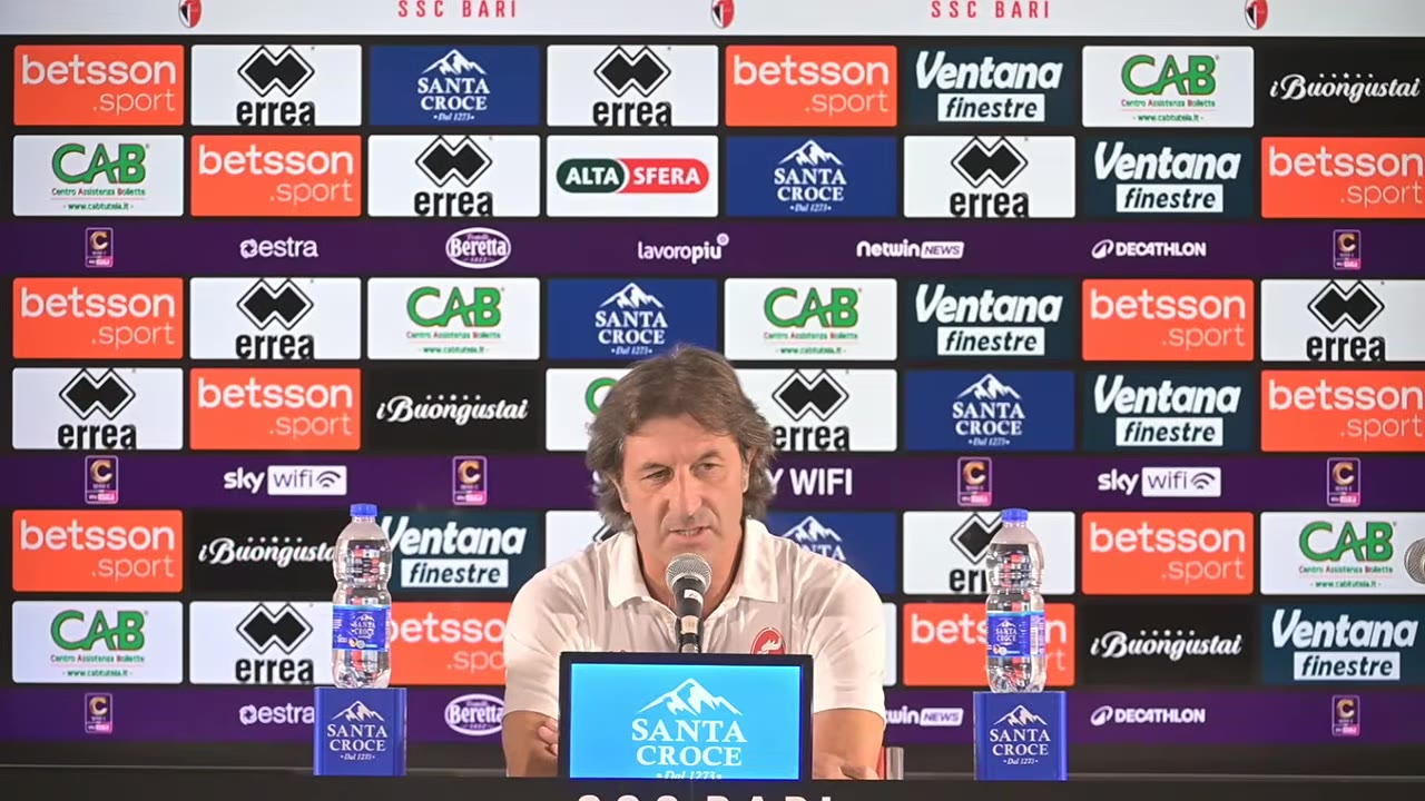 Bari-Cavese | La conferenza stampa pre gara di mister Massimo Rastelli