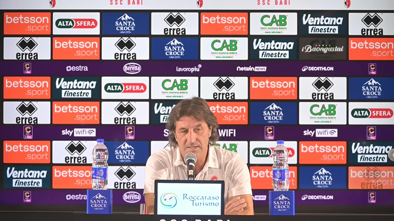 Bari-Cavese | La conferenza stampa pre gara di mister Massimo Rastelli